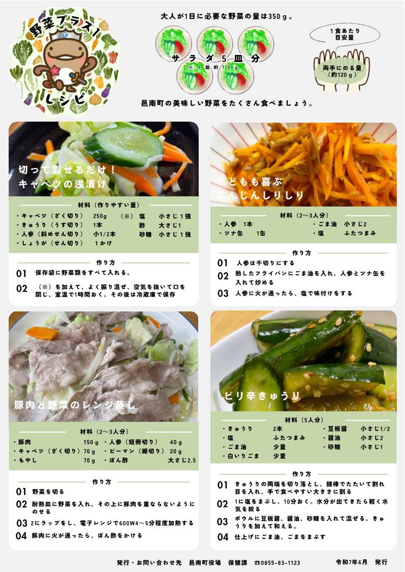 6月発行レシピの画像