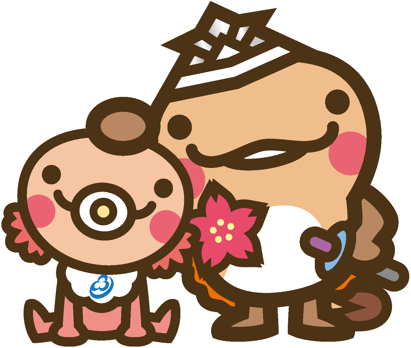 きょうだい(お座り)カブト