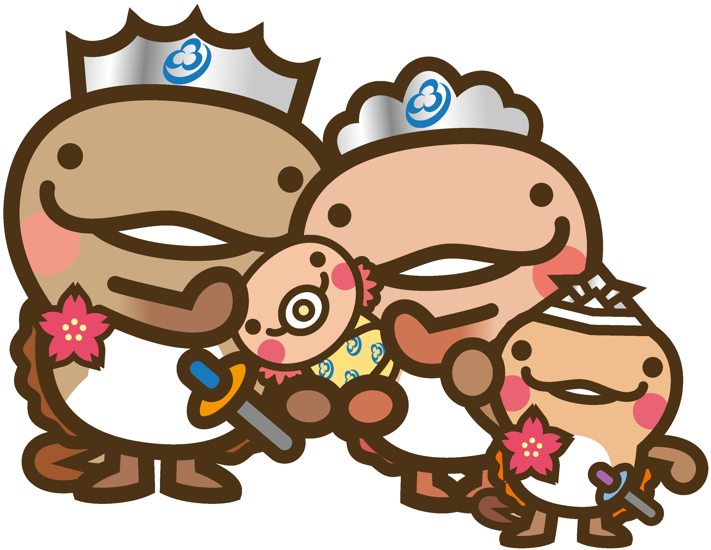 親子(抱っこ)カブト