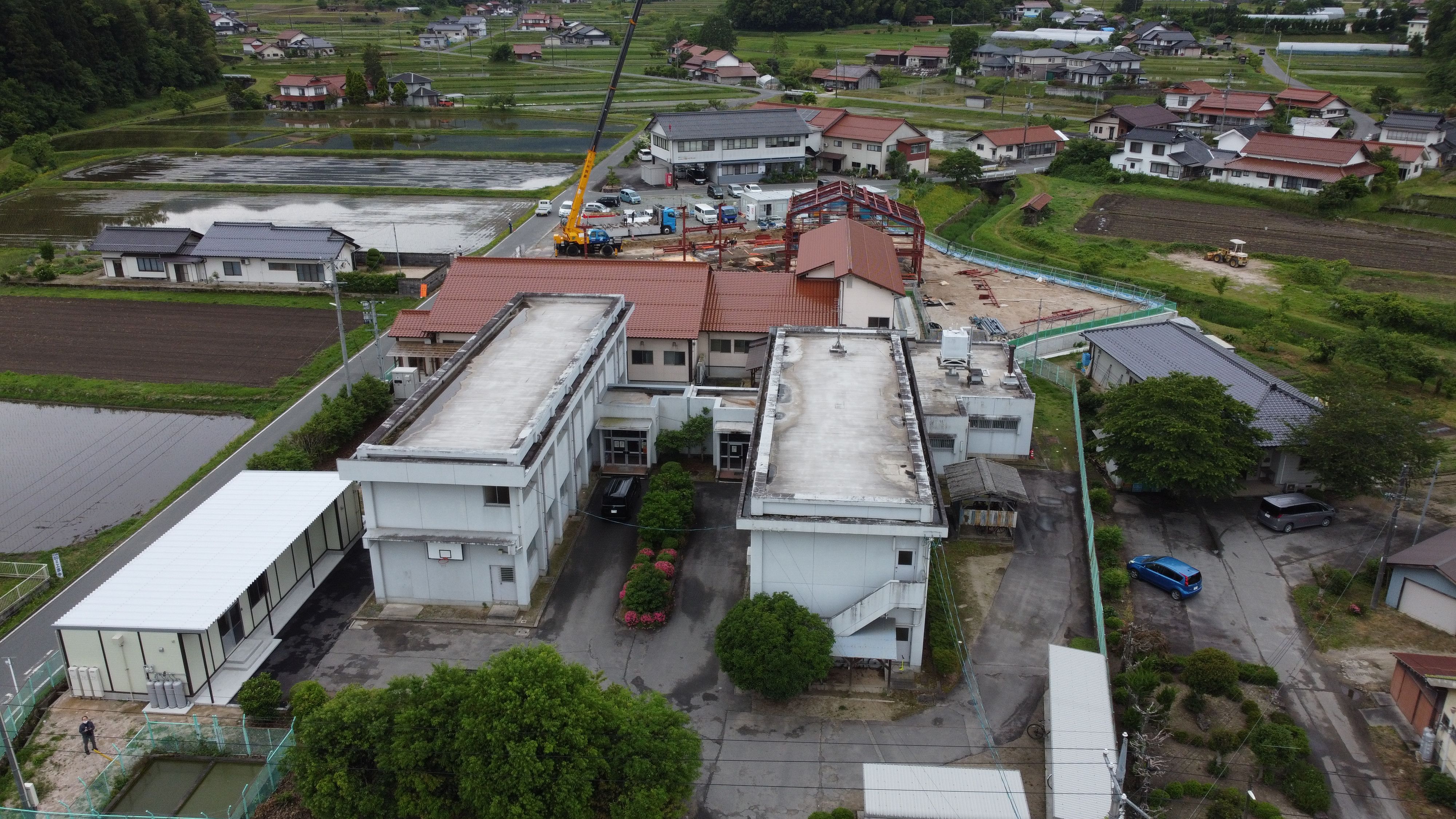 矢上高等学校寮建設写真